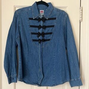Vintage Denim Bow Top